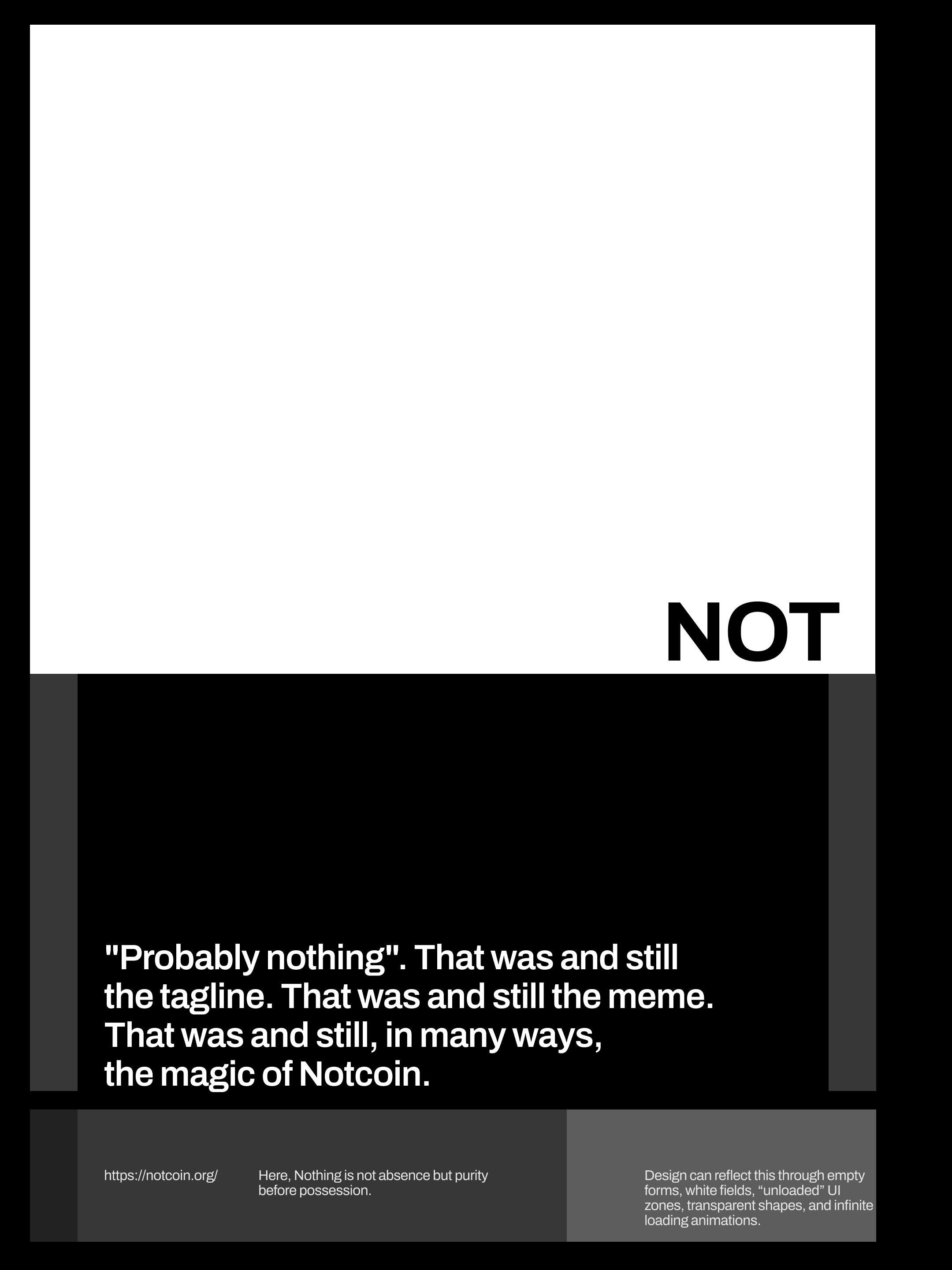 Illustration 3 of 6 — Research on the Visual Language of NOT