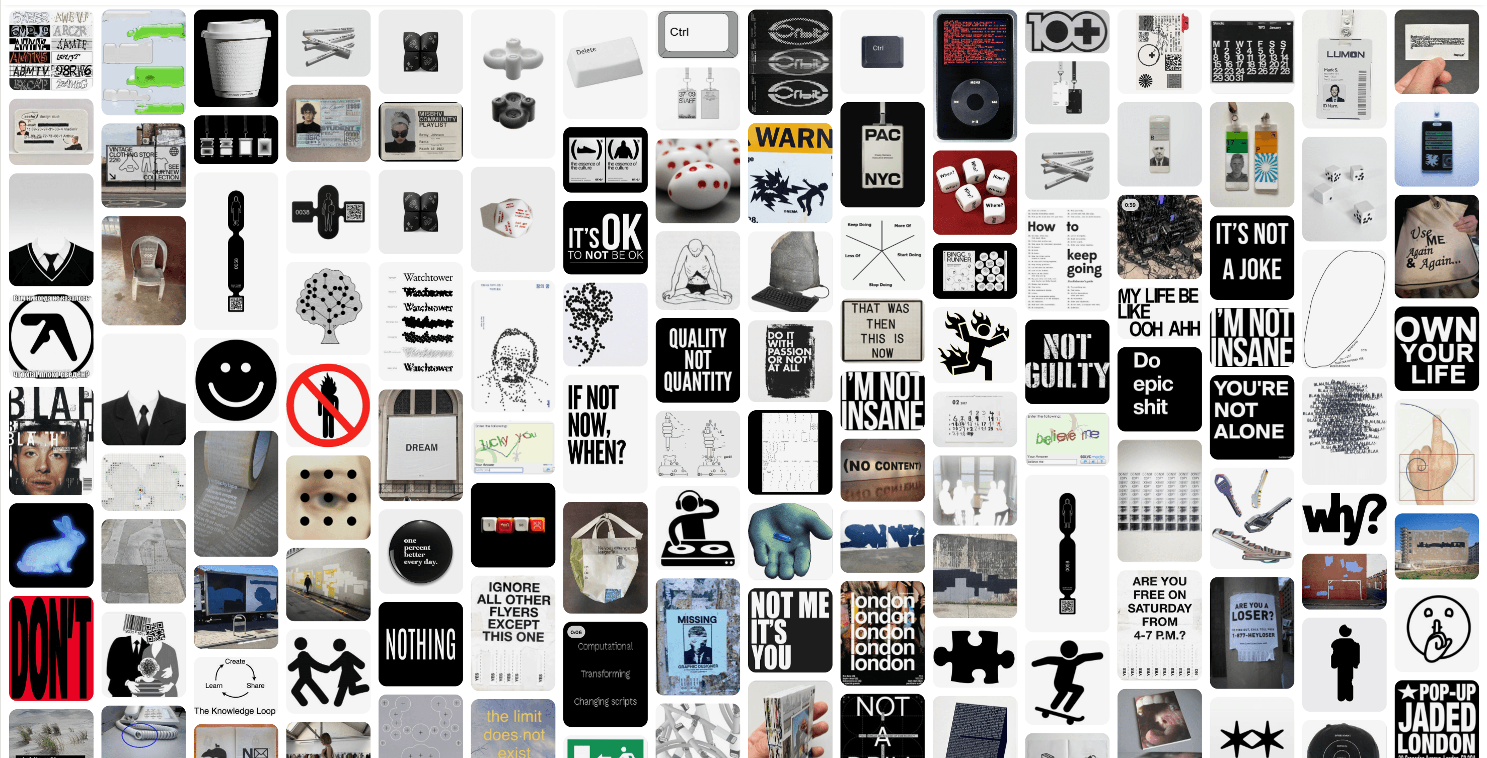Illustration — Research on the Visual Language of NOT