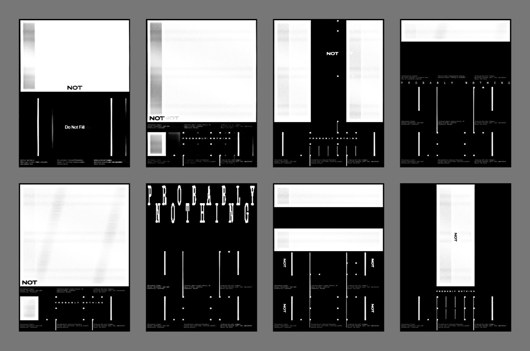 Illustration — Research on the Visual Language of NOT