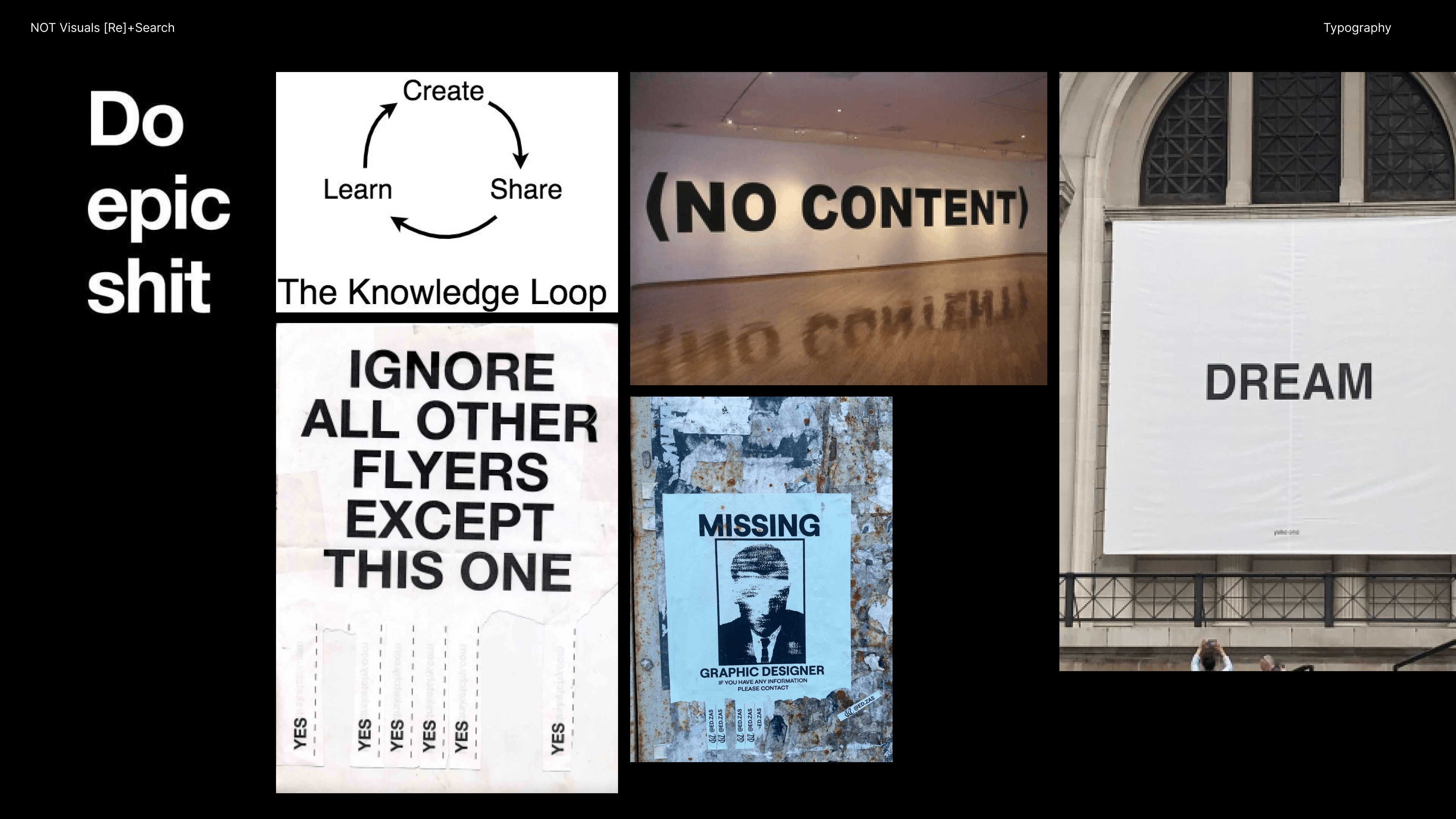 Illustration — Research on the Visual Language of NOT